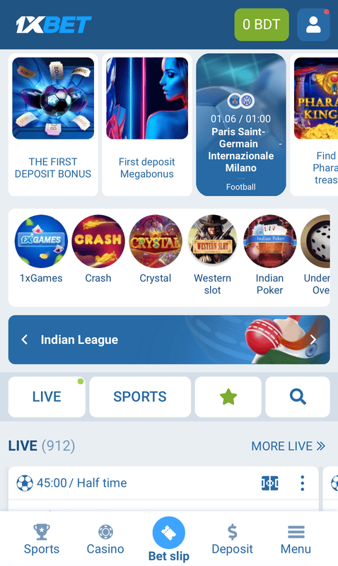 1xbet app mobile for Android in Bangladesh